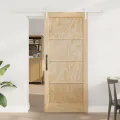 Porte coulissante  avec kit de montage 86x198.5 cm en bois massif de pin