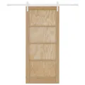Porte coulissante  avec kit de montage 86x198.5 cm en bois massif de pin