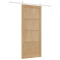 Porte coulissante  avec kit de montage 86x198.5 cm en bois massif de pin