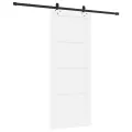 Porte Coulissante  avec Kit Matériel 'ORKDAL'en Bois Massif de Pin Blanc