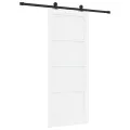 Porte coulissante  avec quincaillerie blanche 83x202 cm Bois massif de pin