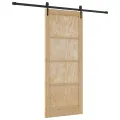 Porte coulissante  avec ensemble de quincaillerie 'ORKDAL'en bois massif de pin