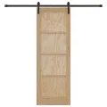 Porte Coulissante avec Quincaillerie 73.5x211 cm Bois Massif Pin