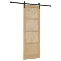 Porte Coulissante  avec Quincaillerie 73,5x211 cm Bois Massif de Pin