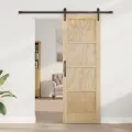 Porte Coulissante  avec Quincaillerie 73,5x211 cm Bois Massif de Pin