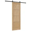 Porte Coulissante  avec Quincaillerie 73,5x211 cm Bois Massif de Pin