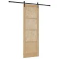 Porte coulissante  avec kit quincaillerie 'ORKDAL'en bois massif de pin