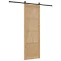 Porte coulissante  avec kit quincaillerie 'ORKDAL'en bois massif de pin