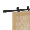 Porte coulissante  avec matériel 83x232 cm Bois massif de pin