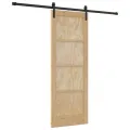 Porte coulissante  avec kit de matériel 73,5x198,5 cm Bois massif pin