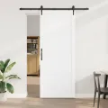 Porte Coulissante  avec Quincaillerie Blanche 93x232 cm en Bois Massif de Pin