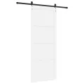Porte Coulissante  avec Quincaillerie Blanche 93x232 cm en Bois Massif de Pin