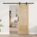 Porte Coulissante  avec matériel 73,5x198,5 cm en pin massif