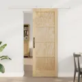 Porte coulissante  avec matériel 73,5x198,5 cm Bois massif en pin