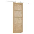 Porte coulissante  avec matériel 73,5x198,5 cm Bois massif en pin