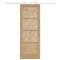 Porte coulissante  avec matériel 73,5x198,5 cm Bois massif en pin