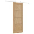 Porte coulissante  avec matériel 73,5x198,5 cm Bois massif en pin