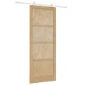 Porte coulissante  avec matériel 'ORKDAL'en bois massif de pin