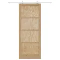 Porte coulissante  avec matériel 'ORKDAL'en bois massif de pin