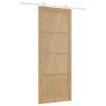Porte coulissante  avec matériel 'ORKDAL'en bois massif de pin