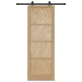 Porte Coulissante avec Ensemble Quincaillerie 'ORKDAL'Bois Massif de Pin