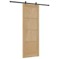 Porte Coulissante  avec Quincaillerie 83x232 cm Bois Massif Pin