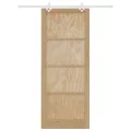 Porte coulissante  avec quincaillerie 93x232 cm en Bois massif de pin