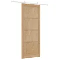 Porte coulissante  avec quincaillerie 93x232 cm en Bois massif de pin