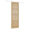 Porte coulissante  avec kit de matériel 78x232 cm en bois massif de pin