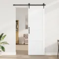 Porte Intérieure 'ORKDAL'Blanche 78x232x4 cm en Pin Massif