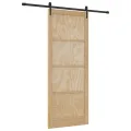 Porte Coulissante  avec Kit Quincaillerie 93x232 cm Bois Massif Pin