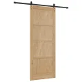 Porte Coulissante  avec Kit Quincaillerie 93x232 cm Bois Massif Pin