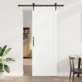 Porte coulissante  avec set de quincaillerie 'ORKDAL'en bois massif blanc en pin