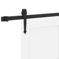 Porte coulissante  avec set de quincaillerie 'ORKDAL'en bois massif blanc en pin