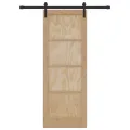 Porte Coulissante  avec Kit Quincaillerie 73,5x198,5 cm Bois Massif Pin