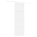 Porte Coulissante  avec Ensemble Quincaillerie Blanche 78x232 cm Bois Massif Pin