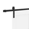 Porte Coulissante  avec Ensemble Quincaillerie Blanche 78x232 cm Bois Massif Pin