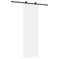 Porte coulissante  avec quincaillerie blanche 78x232 cm en bois massif de pin