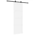 Porte coulissante  avec quincaillerie blanche 78x232 cm en bois massif de pin