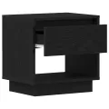Table de chevet  2 pcs Chêne noir 45x34x49 cm Bois d'ingénierie