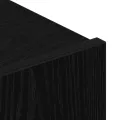 Ensemble meuble TV 4 pièces - Fixé au mur en chêne noir