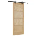 Porte coulissante  avec quincaillerie 'ORKDAL'en bois massif de pin
