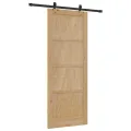 Porte coulissante  avec quincaillerie 'ORKDAL'en bois massif de pin