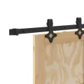 Porte coulissante  avec quincaillerie 'ORKDAL'en bois massif de pin