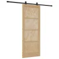 Porte coulissante  ORKDAL en bois massif de pin avec quincaillerie