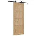 Porte Coulissante  avec Quincaillerie 'ORKDAL'en Bois de Pin Massif
