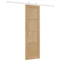 Porte coulissante  avec matériel 61x198.5 cm en bois massif de pin