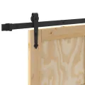Porte coulissante  avec ensemble matériel 93x211 cm en bois massif de pin