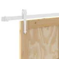 Porte coulissante  avec ensemble de quincaillerie 93x211 cm en bois massif de pin