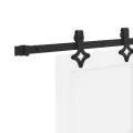 Porte coulissante  avec quincaillerie Blanc 78x211 cm Bois massif de pin